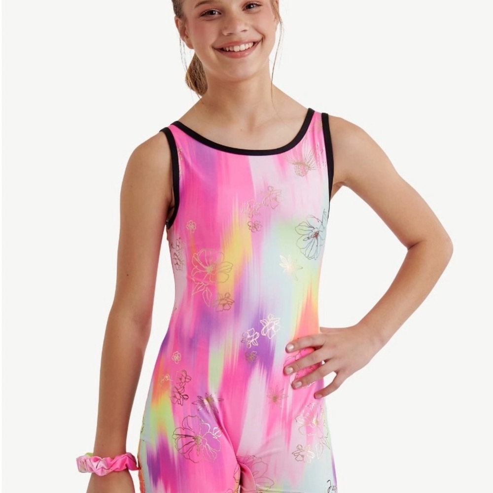 Justice Twist Back Gymnastics Unitard